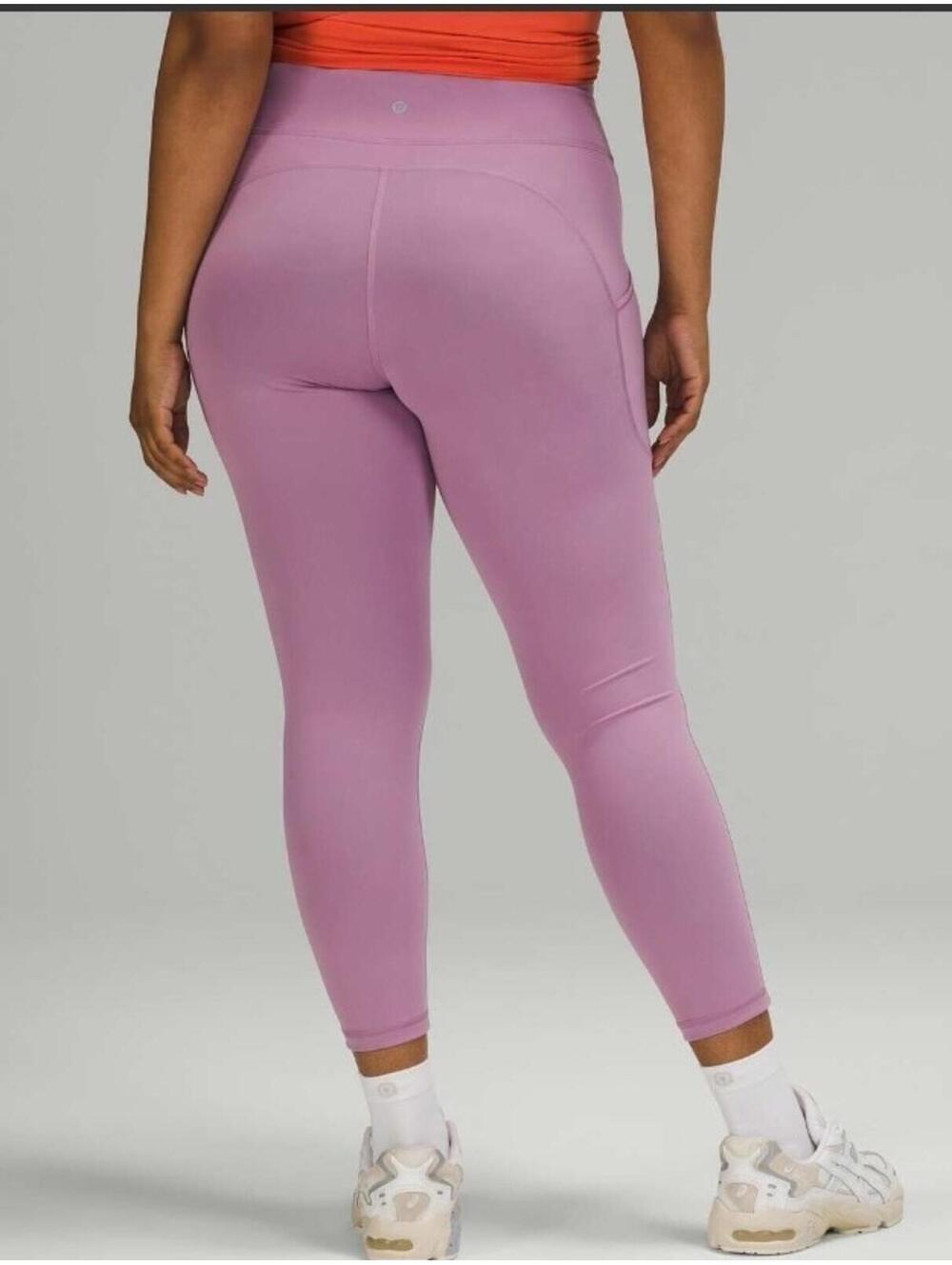 Lululemon Invigorate Leggings Womens 18 Purple High Rise Yoga Running Athletic